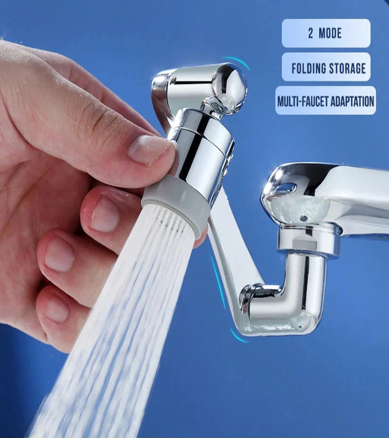 1080°+360° Universal Large Rotating Faucet Extender Aerator Angle Robotic Arm Water Nozzle, Universal Bathroom Tap Extend Adapter