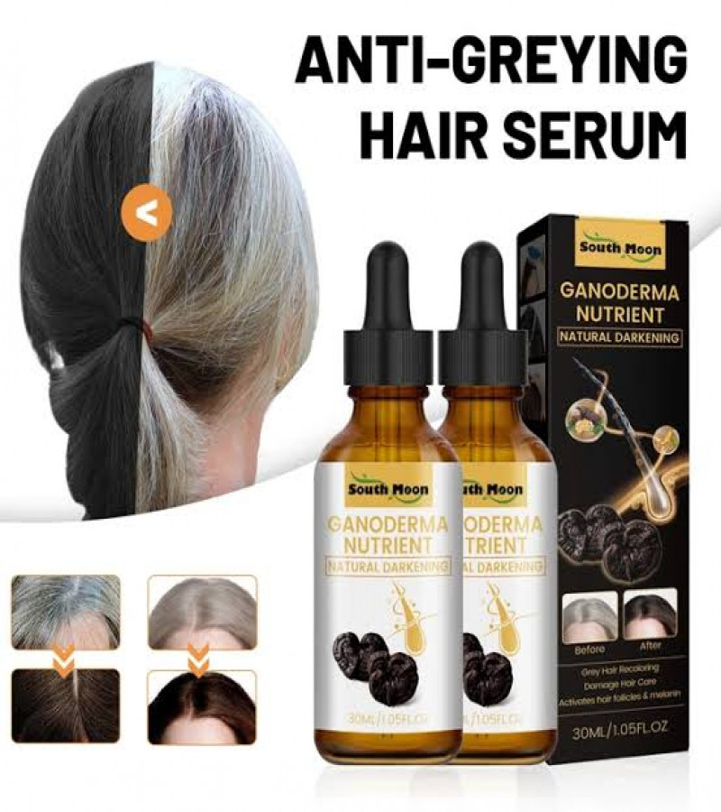 Anti-Greying Hair Serum Nutrient Natural Darkening Serum For Women Men Anti Loss Hair