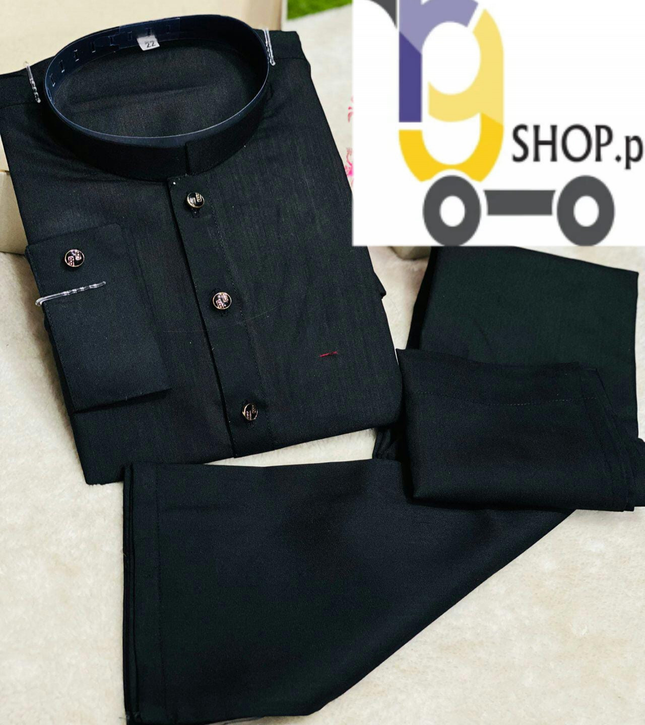 Black Kurta Pajama for Boys.