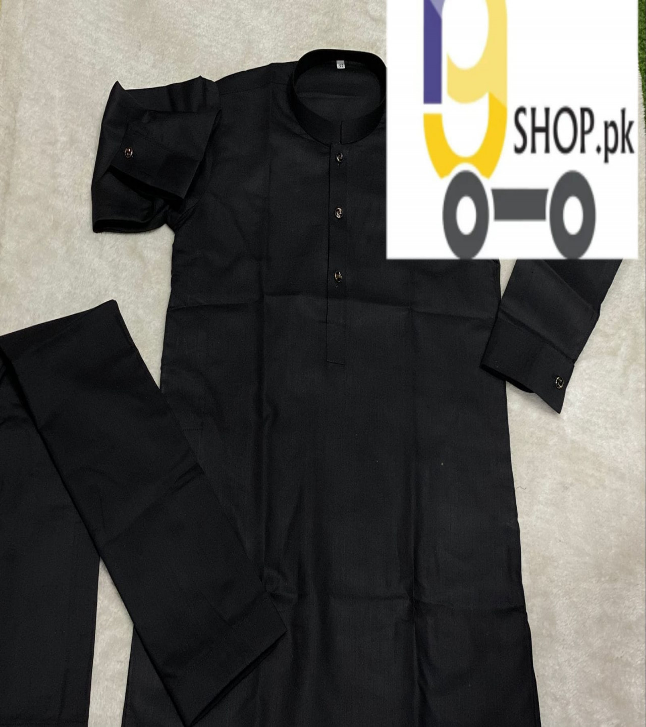 Black Kurta Pajama for Boys.