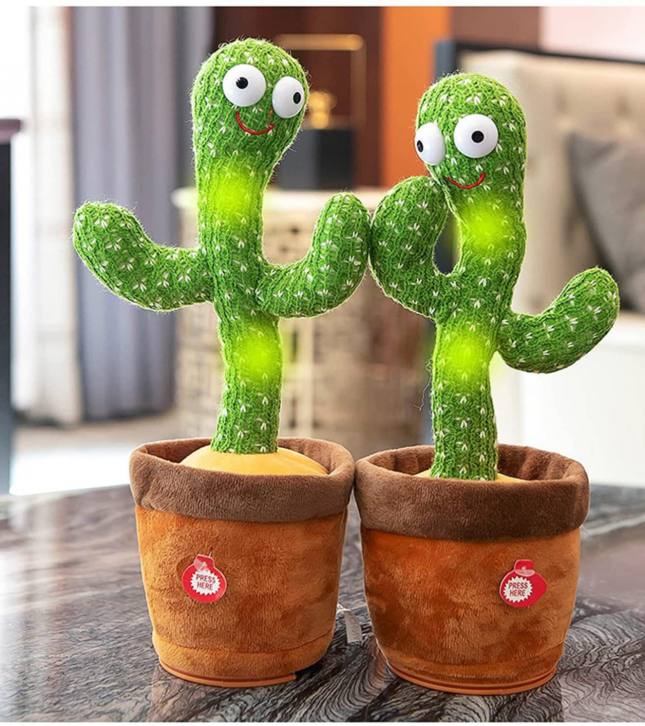 Dancing Cactus Recording Toy - Rechargeable Funny Electronic Shaking Cactus