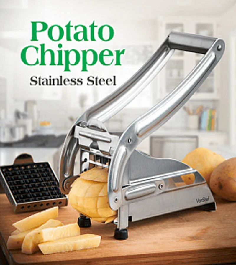 Fast Cutting And Easy Stainless Steel Potato Chipper with Box