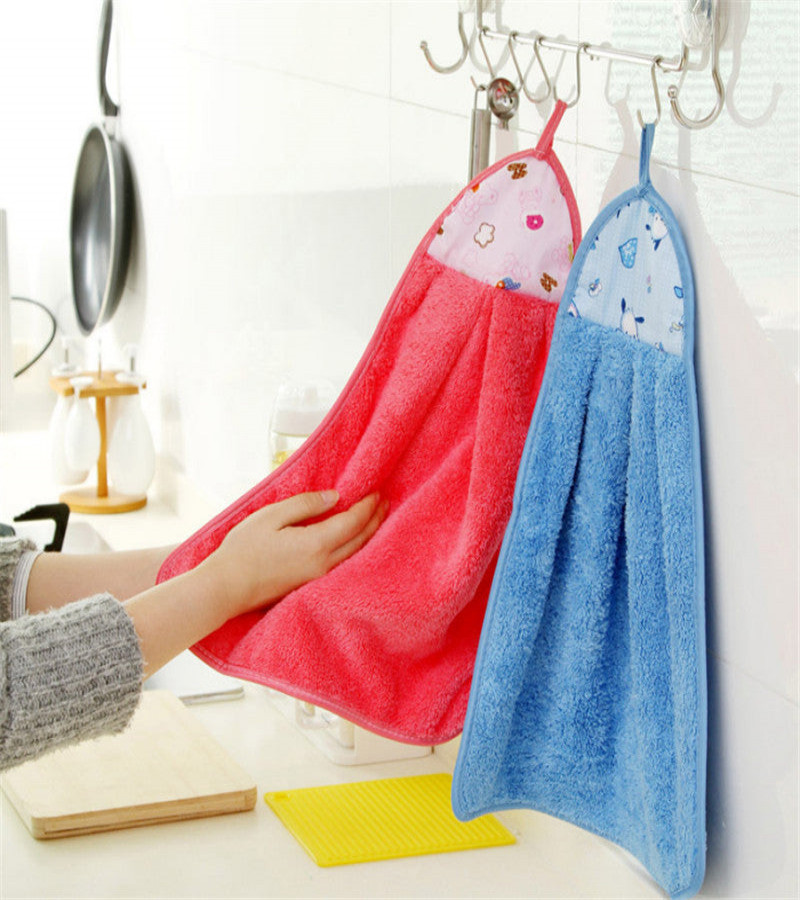 Imported Kitchen Fine Super Quality Microfiber Cleaning Cloth Multipurpose Use Soft Absorbent Kitchen Hanging Towel
