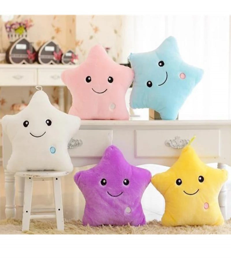 Luminous Star Pillow - LED Plush Night Light Toy for Kids