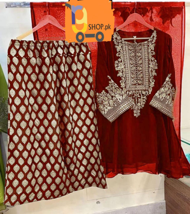 Luxury Embroidered 3Pec Suit for Women.
