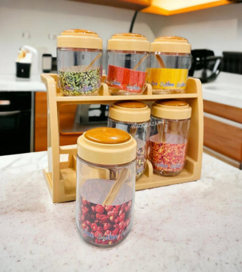 MASTER CHEF Spice Rack 6 Jars set Spice Containers