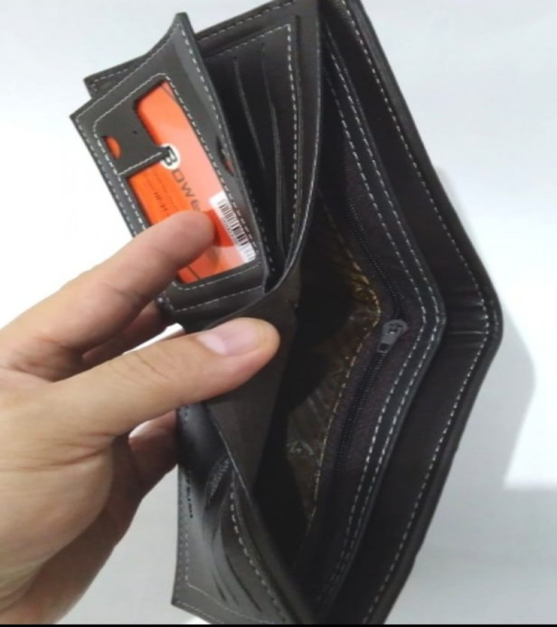 Men's Wallet Classic Dark Brown And Classic Black
