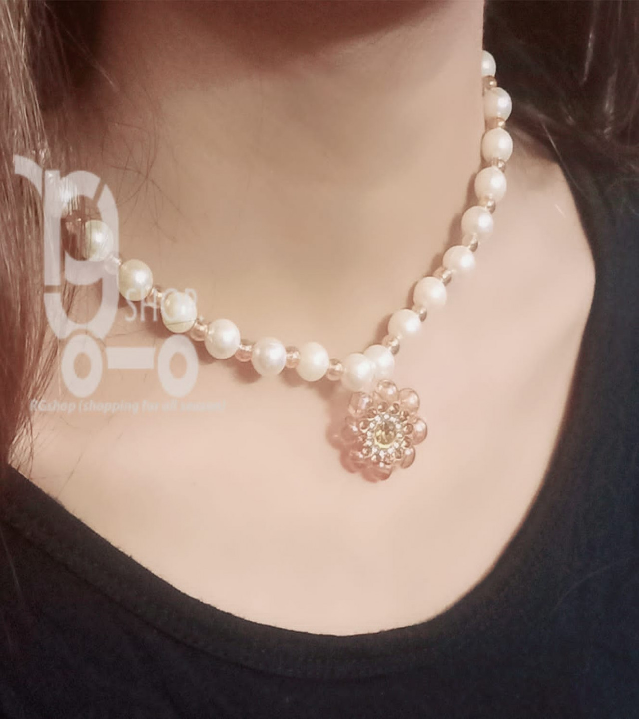 New Arrival Pearl Necklace with pearls penden