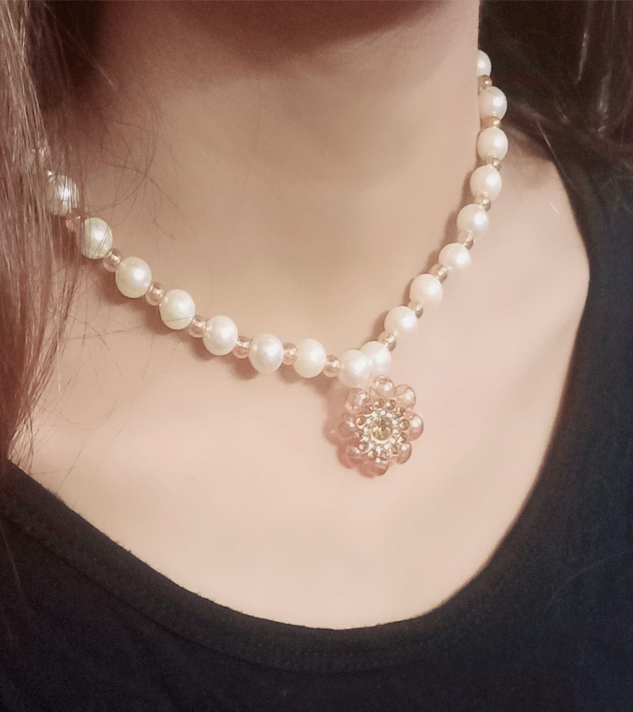 New Eid Arrival Pearl Necklace with pearls pendent