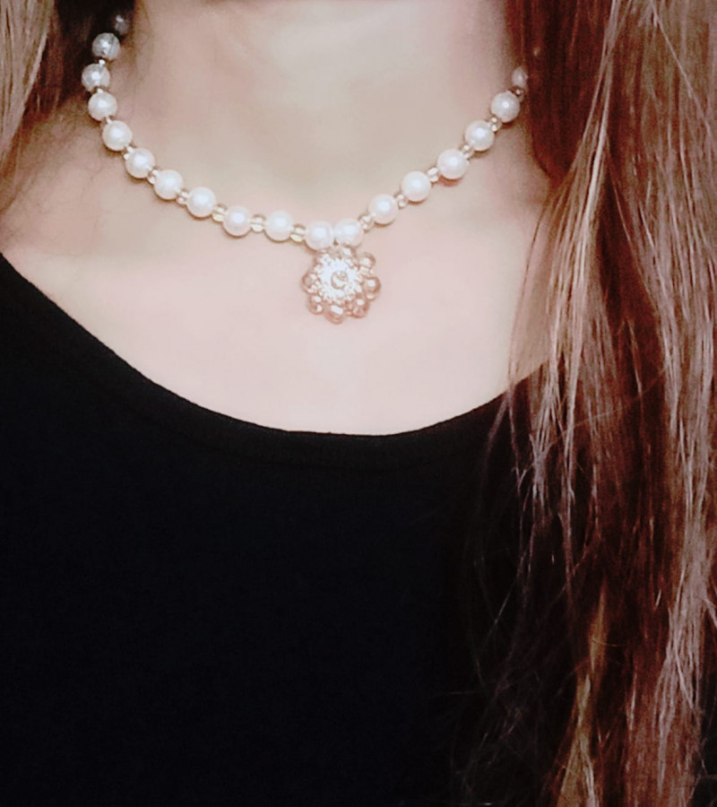 New Eid Arrival Pearl Necklace with pearls pendent