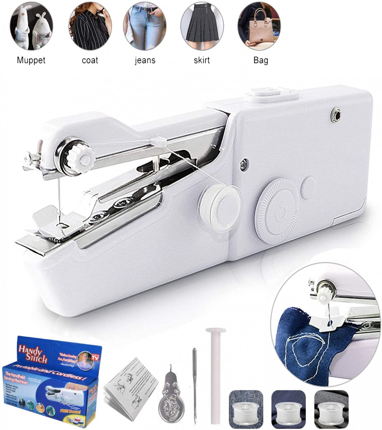 Portable Handy Sew Clothes Stitch Machine