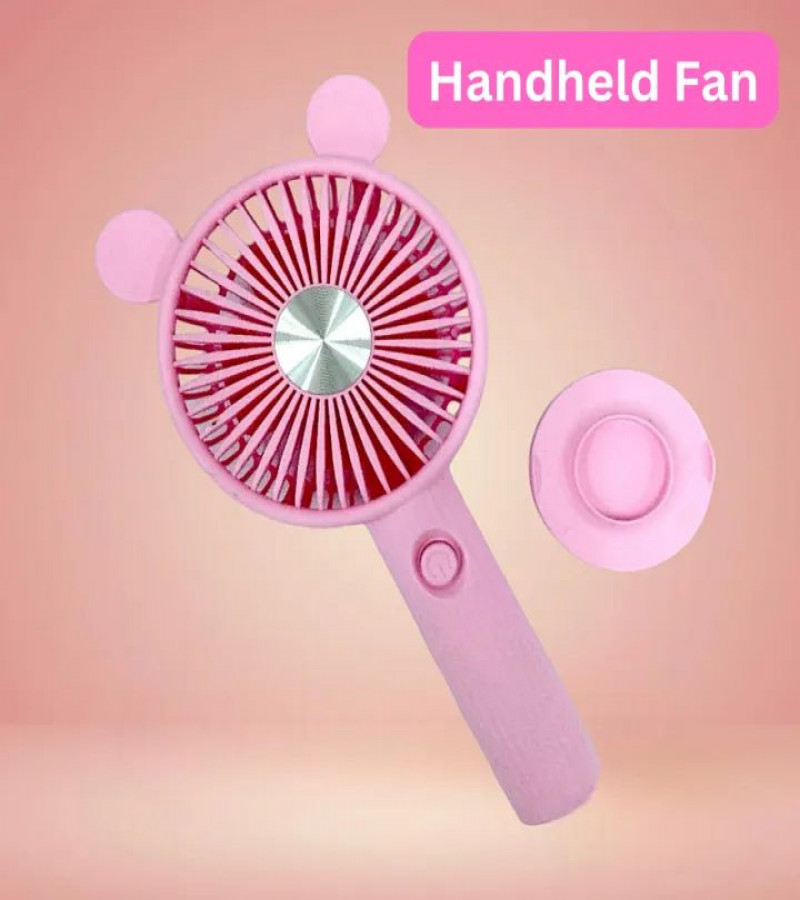 Rechargeable Handy Fan with Bear Ears