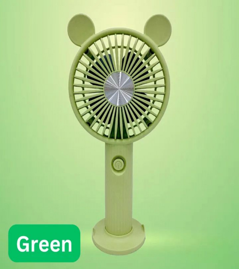 Rechargeable Handy Fan with Bear Ears