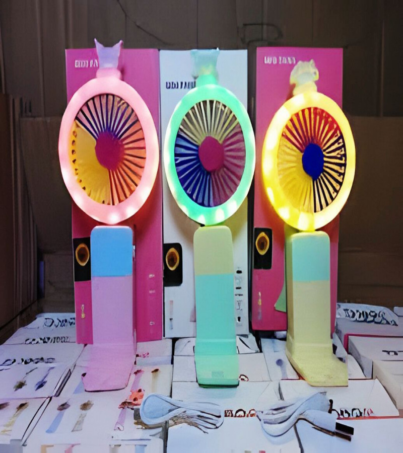 Rechargeable Handy Sharp Lightening Effect Fan Quantity