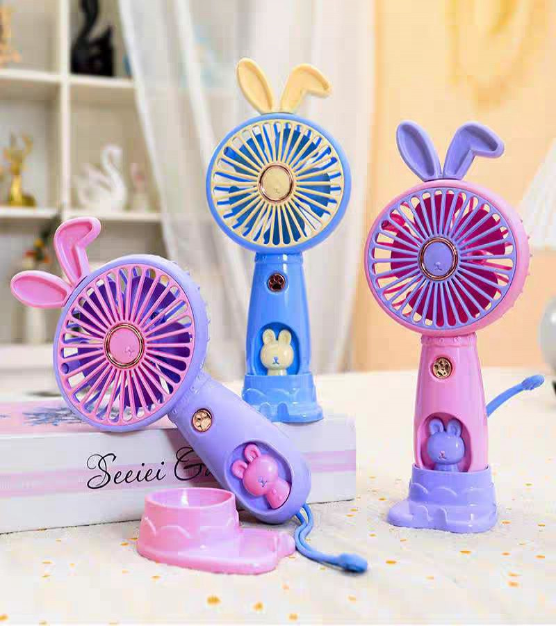 Rechargeable Mini Handy Rabbit Style Fans