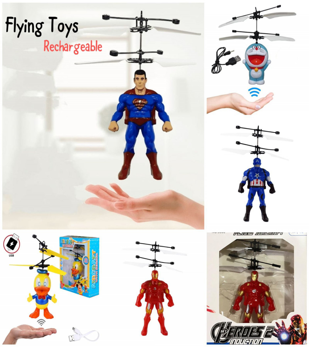 Rechargeable Sensor Flying Toys
