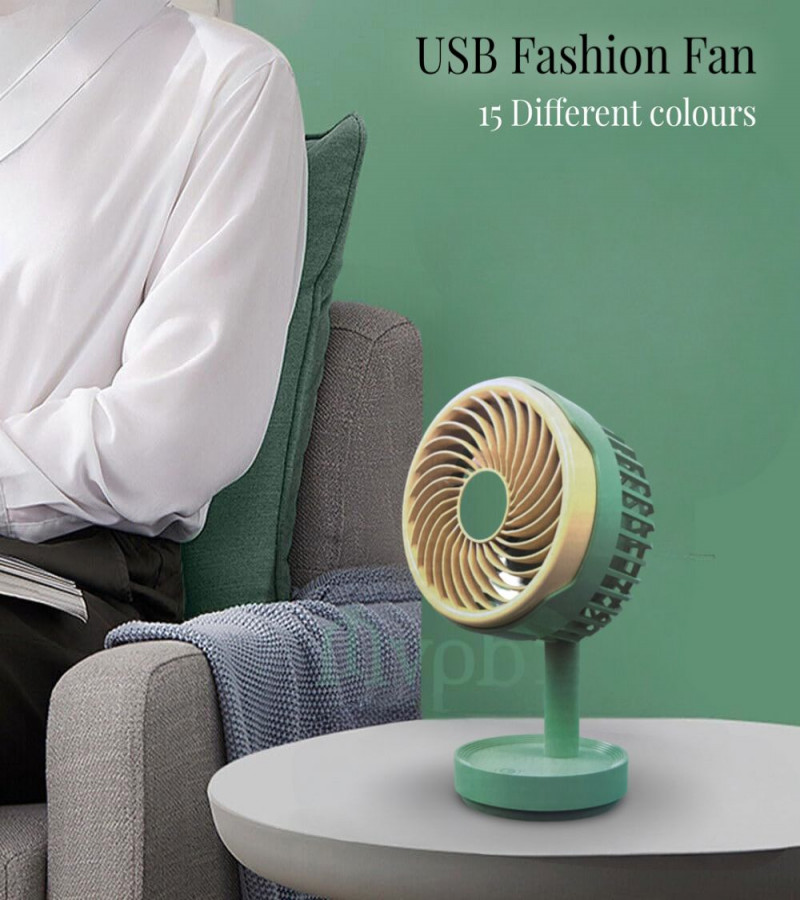 Rechargeable Table Fashion Fancy Fan with 3 Speed Controller