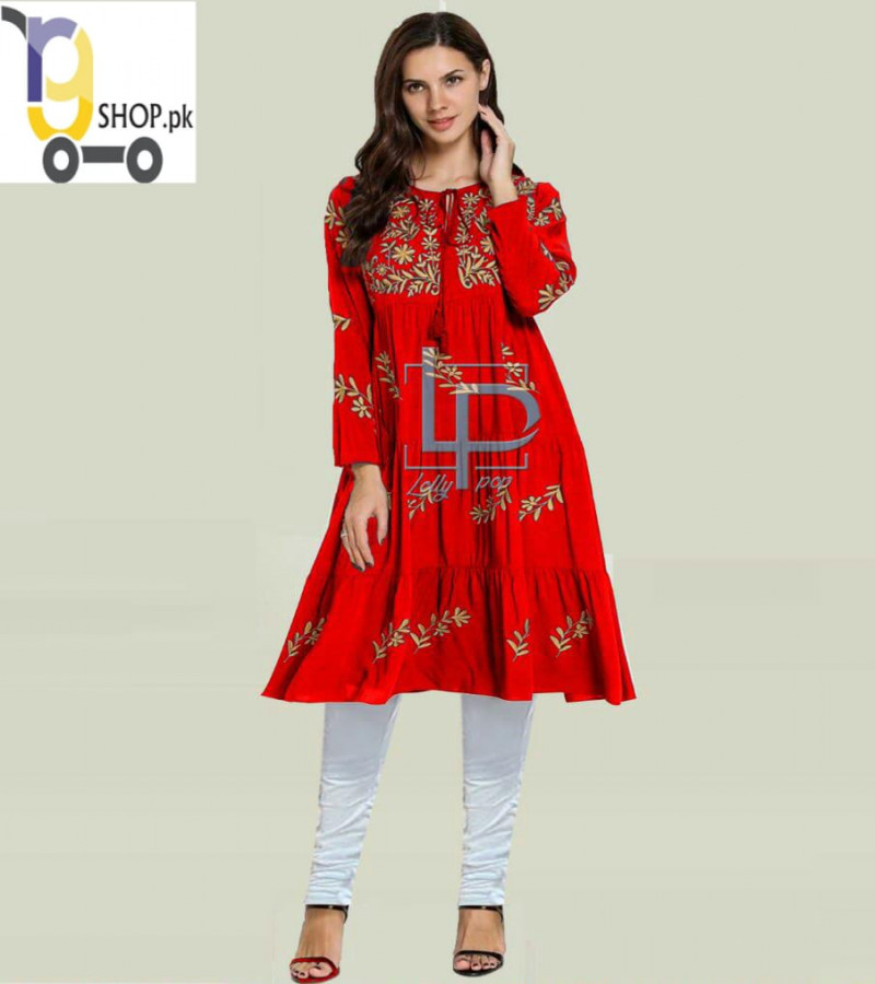 Stylish Embroidery Frock for women